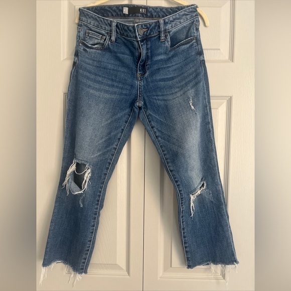 Kut from the Kloth REESE Ankle Straight Leg Distressed Size‎ 4 - Picture 1 of 9